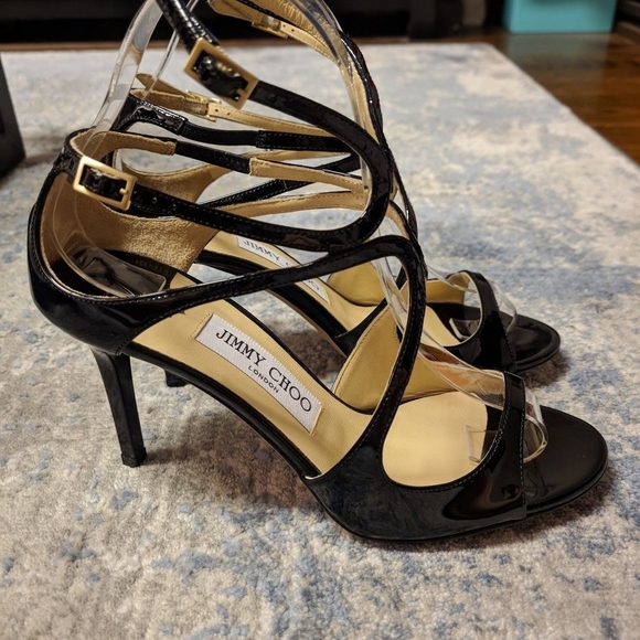 Jimmy Choo Ivette 90 Patent Sandal - Picture 4 of 6